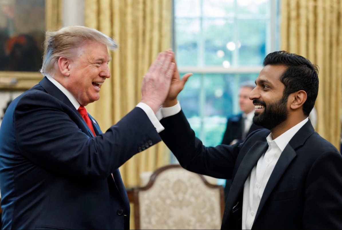 Ultimate Wingman Donald Trump Appoints JP Morgan Executive To Top Advisor For FBI Director Kash Patel POTUS has Patel's back!